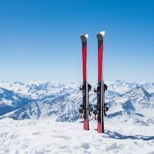 skiing