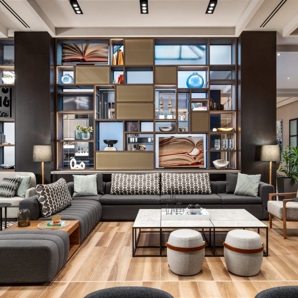 The brand’s new design approach is built upon creating community-fluid spaces that feel warm and inviting. Pictured above: Sheraton Gateway Hotel in Toronto International Airport.
